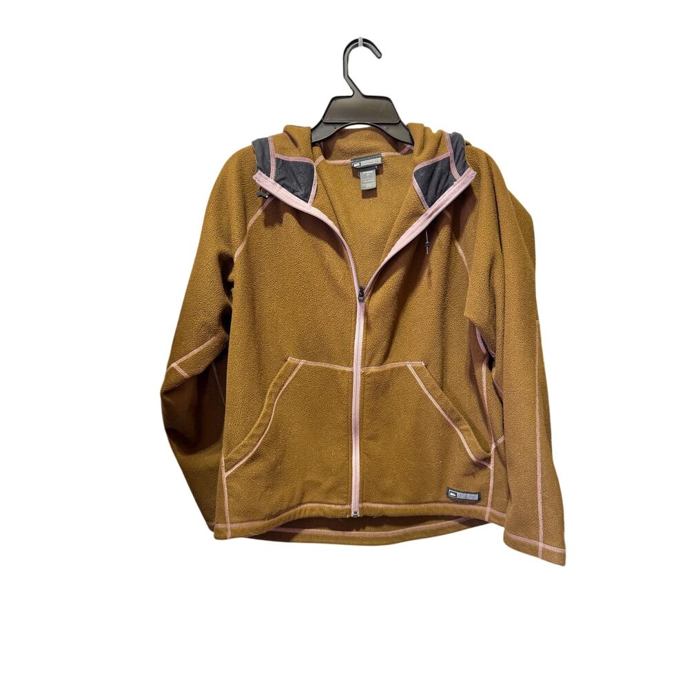 REI Women’s Zip Front Fleece Hooded Jacket Size XL